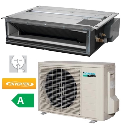 Ar Condicionado Daikin Domestico Unidades De Conduta Single Split Inverter  17 061 - 19 790 Fdxs50f9 Rxs50l Arverde