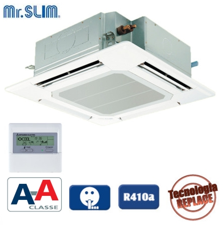 Ar Condicionado Mitsubishi Electric Domestico Unidades Cassete 4 Vias Multi Split Inverter Pla-rp35ba Arverde