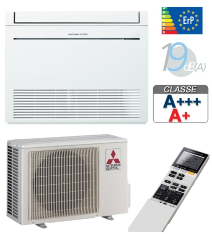 Ar Condicionado Mitsubishi Electric Domestico Unidades Consola De Chao Single Split Inverter  11 942 - 14 672 Mfz-kj35ve Arverde