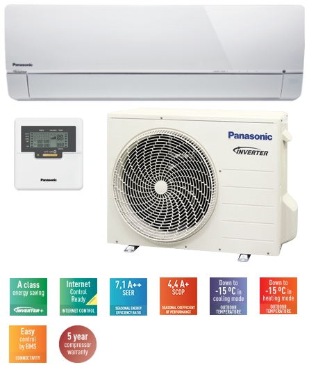 Ar Condicionado Panasonic Domestico Unidades Mural Single Split Inverter  11 950 - 13 657 Kit-e12-pkea Arverde