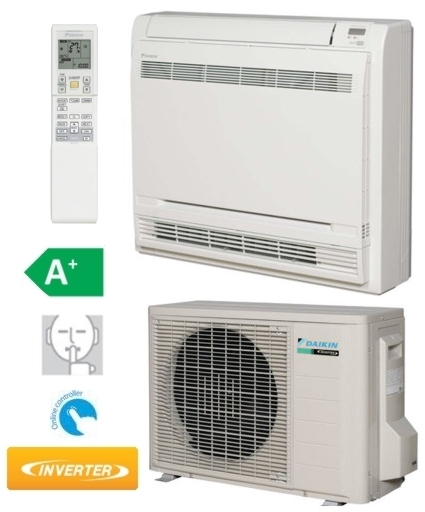 Ar Condicionado Daikin Domestico Unidades Consola De Chao Single Split Inverter  16 378 - 19 790 Fvxs50f  Rxs50j Arverde