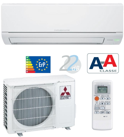 Ar Condicionado Mitsubishi Electric Domestico Unidades Mural Single Split Inverter  8 530 - 10 748 Msz-hj25va Arverde