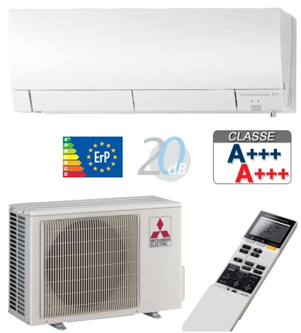 Ar Condicionado Mitsubishi Electric Domestico Unidades Mural Single Split Inverter  8 530 - 10 919 Msz-fh25ve Kirigamine Arverde